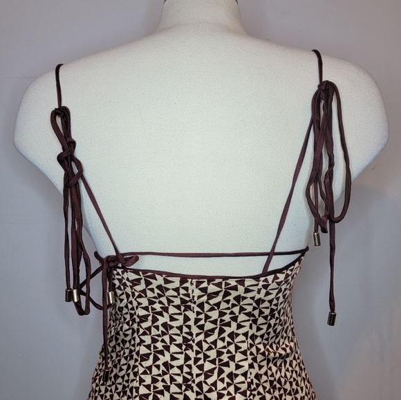 Free People | Kai Printed Mini Dress in colour "Coffee Combo" - Picture 4 of 15